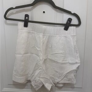 Abercrombie & Fitch High Waist White Shorts
